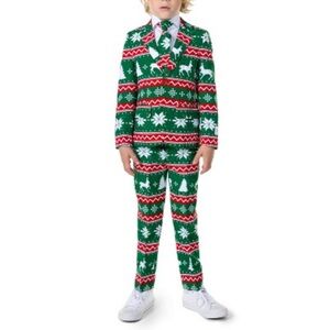 SUITMEISTER Boys Christmas Suit Festive Green size 4-6Y